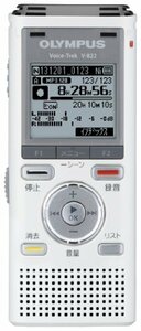 【中古】OLYMPUS ICレコーダー VoiceTrek 4GB リニアPCM対応 MicroSD対応 WHT ホワイト V-822