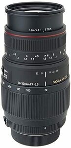 【中古】SIGMA 望遠ズームレンズ APO 70-300mm F4-5.6 DG MACRO ニコン用 フルサイズ対応 508555