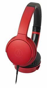 【中古】audio-technica SoundReality ポータブルオンイヤーヘッドホン レッド ATH-AR3 RD