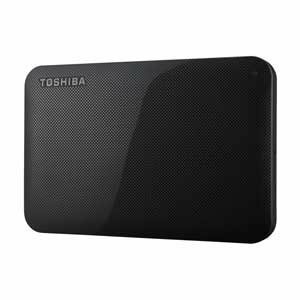 【中古】東芝 USB3.0接続 ポータブルハードディスク 1.0TB（ブラック）CANVIO BASICS（HD-ACシリーズ） HD-AC10TK