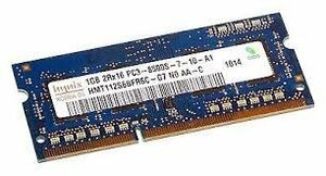 【中古】Hynix Eco Macbook用低電力メモリ DDR3-1066 PC3-8500S-7-10-A1 HMT112S6BFR6C-G7 1GB