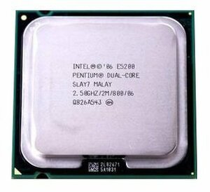 【中古】Intel Pentium E5200 2.5GHz 2MBデュアルコアCPUプロセッサLGA775 SLAY7 SLB9T