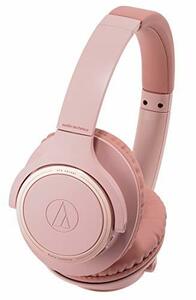 【中古】audio-technica SoundReality ワイヤレスヘッドホン Bluetooth マイク付 最大70時間再生 ピンク ATH-SR30BT PK