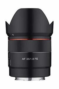 【中古】Rokinon 35mm F1.8 オートフォーカス コンパクト フルフレーム 広角レンズ Sony Eマウント用 ブラック IO3518-E