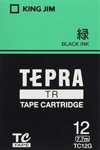 [ б/у ] King Jim лента картридж Tepra TR 12mm TC12G зеленый 