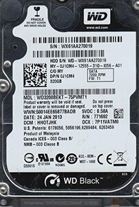 【中古】wd3200bekt-75pvmt1、DCM hhotjhk、Western Digital 320?GB SATA 2.5ハードドライブ