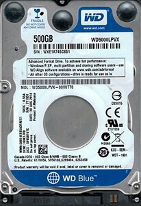 【中古】Western Digital wd5000lpvx-00?V0tt0?500?GB DCM : hhktjvb wxe1?a