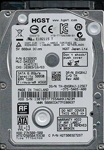 【中古】hts725050?a7e630?P/N : 0j32835?MLC : da5337タイHGST 500?GB