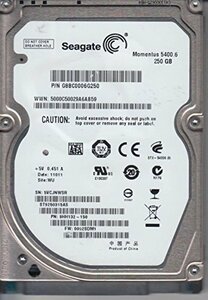 【中古】Seagate ST9250315AS Momentus 5400.6 250 GB 2.5 inch Hard Drive - SATA - 5400 rpm - 8 MB Buffer - Hot Swappable - Plug-in M