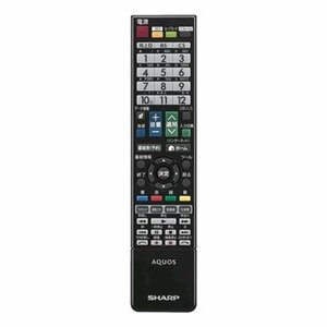 【中古】シャープ 液晶テレビ用リモコン RRMCGB026WJSA(0106380386)