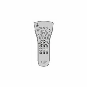 【中古】シャープ 液晶テレビ用リモコン RRMCGA003WJSA(0106380085)