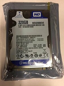 【中古】Western Digital Scorpio Blue 2.5inch 5400rpm 320GB 8MB PATA WD3200BEVE