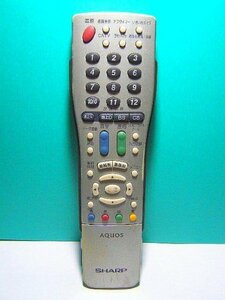 【中古】シャープ テレビリモコン GA366WJSA