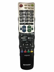 【中古】シャープ　液晶テレビ（AQUOS) 純正リモコンGB007WJSA(0106380376)