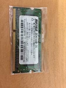 【中古】BUFFALO 増設メモリ PC3L-12800 204ピン DDR3 SDRAM S.O.DIMM 2GB D3N1600-LX2G