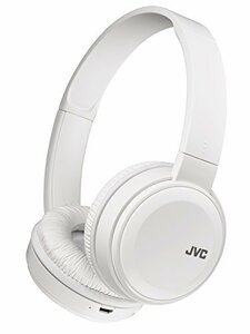 【中古】JVC HA-S38BT-W ワイヤレスヘッドホン Bluetooth対応/連続17時間再生/バスブースト機能搭載/ハンズフリー通話用マイク内蔵/フラッ