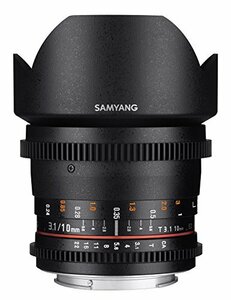 【中古】Samyang Cine sycv10?m-n 10?mm t3.1?Cine Wide Angle Lens for Nikon DXカメラ