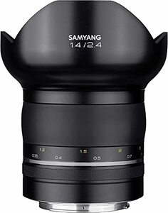 【中古】SAMYANG 単焦点広角レンズ XP 14mm F2.4 マニュアルフォーカス ニコンF AE用 電磁絞り対応 フルサイズ対応