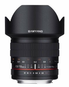 【中古】Samyang 10mm F2.8 ED AS NCS CS ウルトラ広角レンズ Canon EF-Sタイプ Canon デジタル一眼レフカメラ用 (SY10M-C)