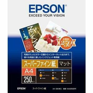 【中古】コピー用紙 A4 純正スーパーファイン紙 厚み0.12mm 250枚 KA4250SFR