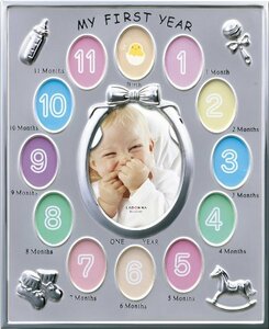 [ used ] Rodan na photo frame baby silver 12 months baby frame ( external dimensions :228×279) MB21-130