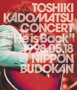 【中古】TOSHIKI KADOMATSU CONCERT “He is Back%タ゛フ゛ルクォーテ% 1998.05.18 日本武道館 [DVD]