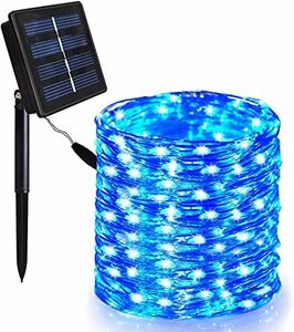 【中古】Solarmksソーラーイルミネーションライト 150LED ストリングライト ソーラー充電式 8発光モード 防水 ガーデンライト 屋外 パーテ
