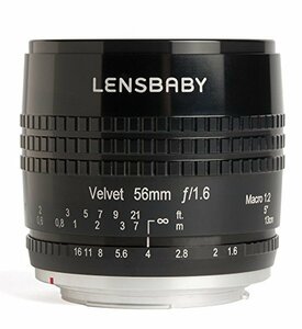 【中古】Lensbaby LB-V56BM”ベルベット 56インチレンズ マイクロフォーサーズカメラ用