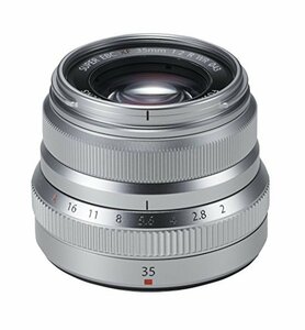 【中古】FUJIFILM 単焦点標準レンズ XF35mmF2R WR S シルバー