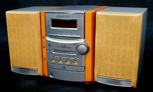 【中古】KENWOOD ケンウッド RXD-SH3MD オレンジ系 マイクロハイファイコンポーネントシステム （CD/MD/カセットコンポ）（本体RXD-SH3MDと