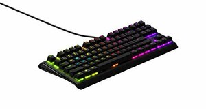 【中古】SteelSeries Apex M750 TKL RGB Tenkeyless Mechanical Gaming Keyboard - Aluminum Frame - RGB LED Backlit - Linear & Quiet Sw