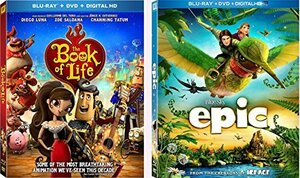 【中古】Book of Life & Epic 2 Blu-ray Animated Family Fun Bundle Set