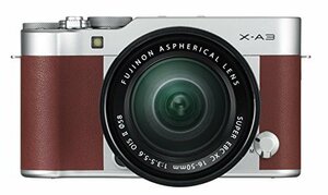 【中古】FUJIFILM ミラーレス一眼 X-A3 レンズキット ブラウン X-A3LK-XC-BW