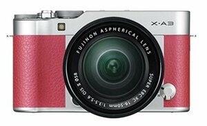 【中古】FUJIFILM ミラーレス一眼 X-A3 ピンク X-A3LK-XC-P