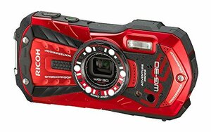 【中古】RICOH 防水デジタルカメラ RICOH WG-30 バーミリオンレッド 防水12m耐ショック1.5m耐寒-10度 RICOH WG-30 RD 04606