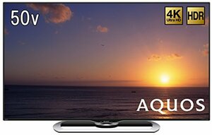 【中古】シャープ 50V型 液晶 テレビ AQUOS LC-50U40 4K 外付HDD対応(裏番組録画) 2画面表示 2016年モデル