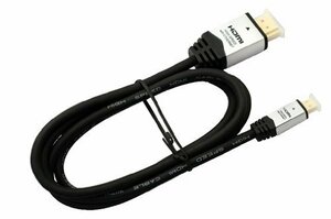 【中古】エアージェイ ハイスピードHDMI-MICROケーブル イーサネット対応 1ｍ タイプA-タイプD シルバー AMHD-1M