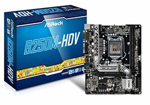 【中古】ASRock Intel B250チップセット搭載 Micro ATXマザーボード B250M-HDV