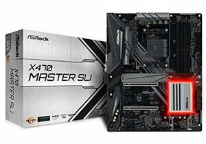 【中古】ASRock AMD X470チップセット搭載 ATXマザーボード X470 MASTER SLI