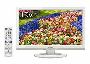 【中古】シャープ 24V型 液晶 テレビ AQUOS LC-24K40-W ハイビジョン 外付HDD対応(裏番組録画) ホワイト 2016年モデル