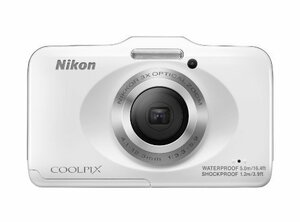 【中古】Nikon デジタルカメラ COOLPIX S31 防水5m 耐衝撃1.2m ホワイト S31WH