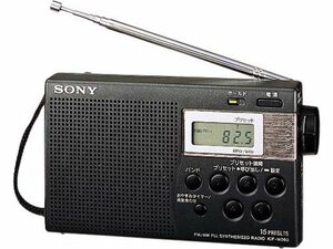 【中古】SONY ICF-M260 FMラジオ (ブラック)