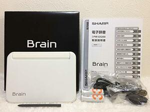 【中古】シャープ Brain カラー電子辞書 高校生向け ホワイト色 PW-G5200-W
