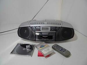 【中古】パナソニック CDラジオカセット シルバー RX-DT36-S