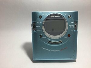 【中古】SHARP　シャープ　MD-MT66-A　ポータブルMDレコーダー　ブルー