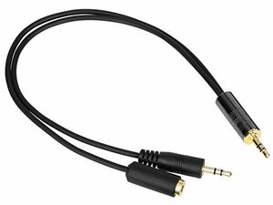 【中古】Movo 3.5mm オスのライン入力端子からオスのマイク減衰器 ケーブル HDSLR カメラ用 -25dB Attenuation with Monitoring MV-RC300