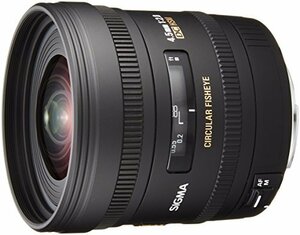 【中古】SIGMA 単焦点魚眼レンズ 4.5mm F2.8 EX DC CIRCULAR FISHEYE HSM キヤノン用 円周魚眼 APS-C専用 486549