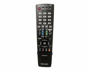 【中古】SHARP シャープ 液晶テレビ用 リモコン GA952WJSA