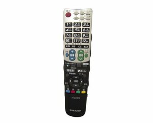 【中古】SHARP シャープ 液晶テレビ用 リモコン GA934WJSA