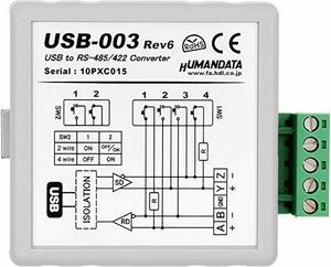 【中古】USB RS485/422 絶縁型変換器（USB-003) CE対応